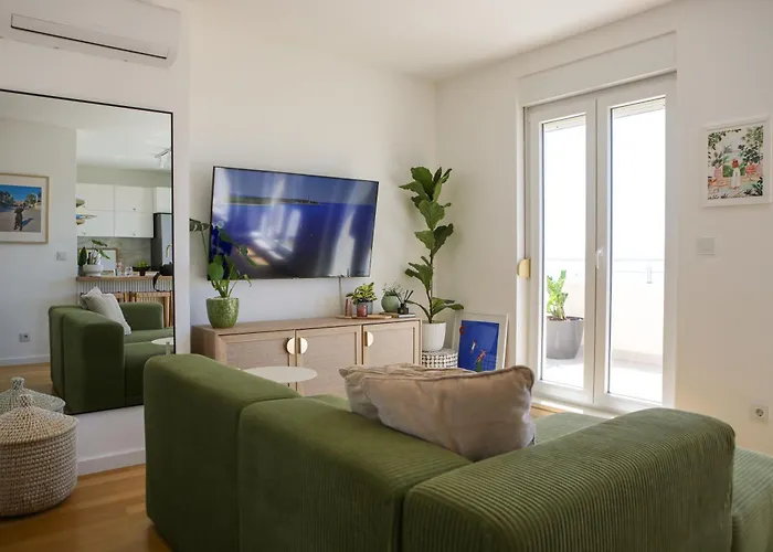 Lägenhet Kiki's Sea View Open With Terrace And Jacuzzi Split