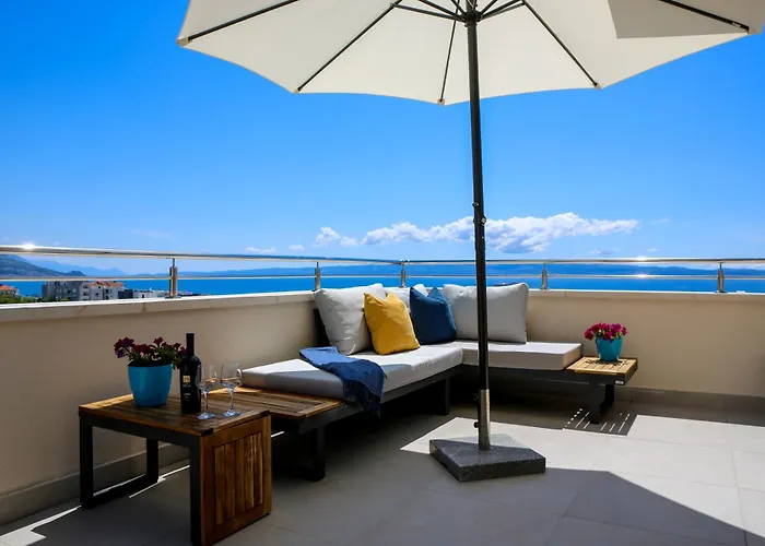 Lägenhet Kiki's Sea View Open With Terrace And Jacuzzi