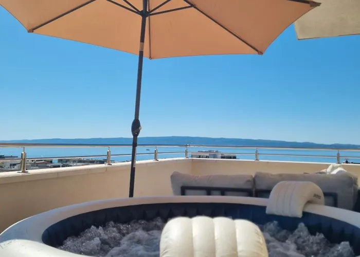 Kiki's Sea View Open With Terrace And Jacuzzi * Split