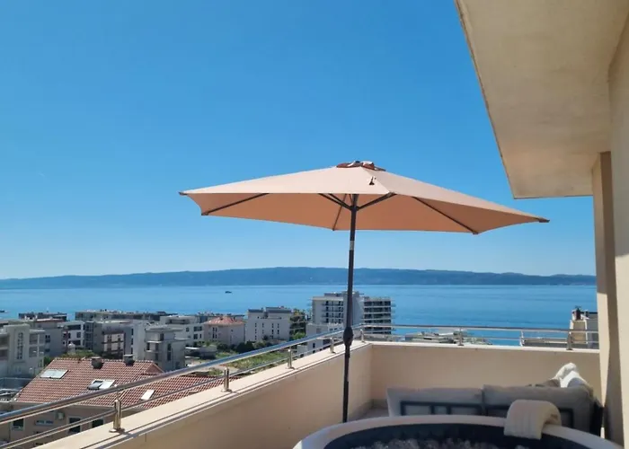 Lägenhet Kiki's Sea View Open With Terrace And Jacuzzi
